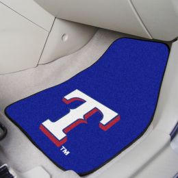 Texas Rangers 2pc Carpet Car Mat Set â€“ 17 x 27