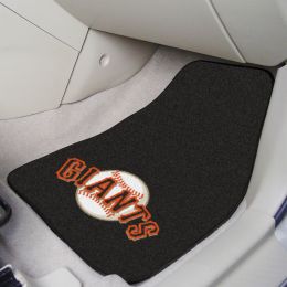 San Francisco Giants 2pc Carpet Car Mat Set â€“ 17 x 27