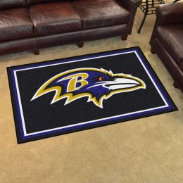 Baltimore Ravens Area Rug - Nylon 4â€™ x 6â€™