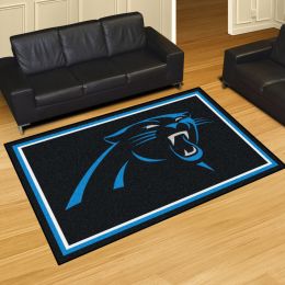 Carolina Panthers Area Rug â€“ Nylon 5â€™ x 8â€™