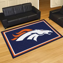 Denver Broncos Area Rug â€“ Nylon 5â€™ x 8â€™