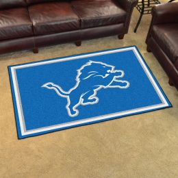 Detroit Lions Area Rug - Nylon 4â€™ x 6â€™