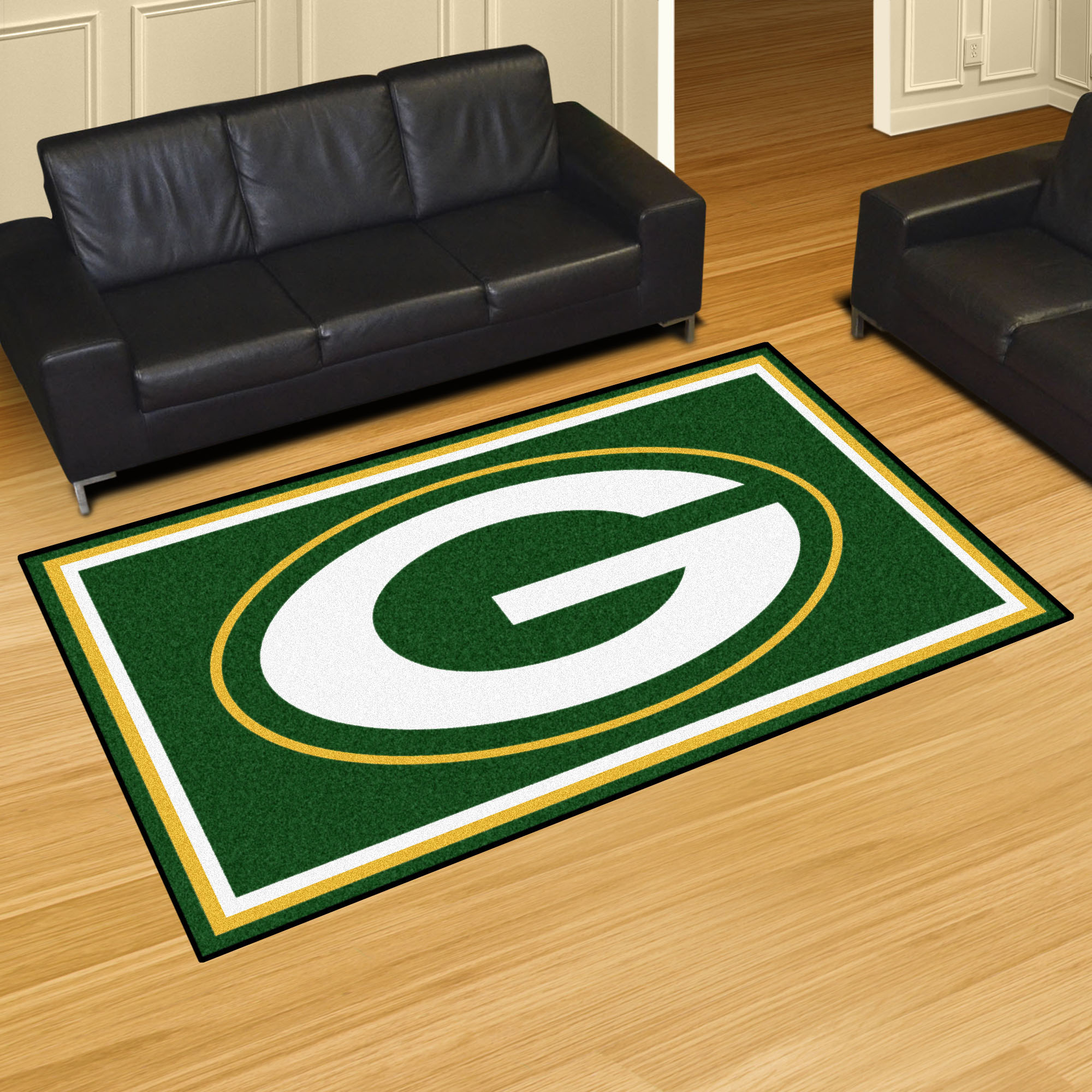 green bay packers rug