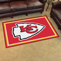 Kansas City Chiefs Area Rug - Nylon 4â€™ x 6â€™