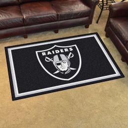 Oakland Raiders Area Rug - Nylon 4â€™ x 6â€™