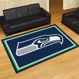 Seattle Seahawks Area Rug â€“ Nylon 5â€™ x 8â€™
