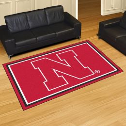 University of Nebraska Area Rug â€“ Nylon 5â€™ x 8â€™