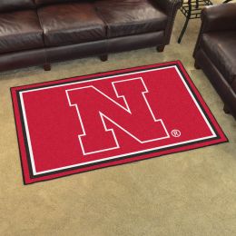 University of Nebraska Area Rug - 4â€™ x 6â€™ Nylon