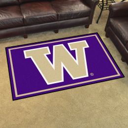 University of Washington 4' x 6'  Eco Friendly Area Rug