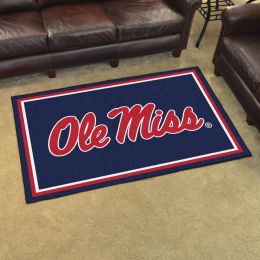 University of Mississippi Area Rug - Nylon 4â€™ x 6â€™