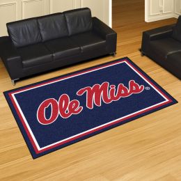 University of Mississippi Rebels Area Rug - Nylon 5' x 8'