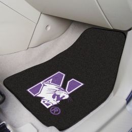 Northwestern Wildcats 2pc Carpet Floor Mat Set - Nylon & Vinyl