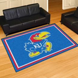 University of Kansas Area Rug â€“ Nylon 5â€™ x 8â€™