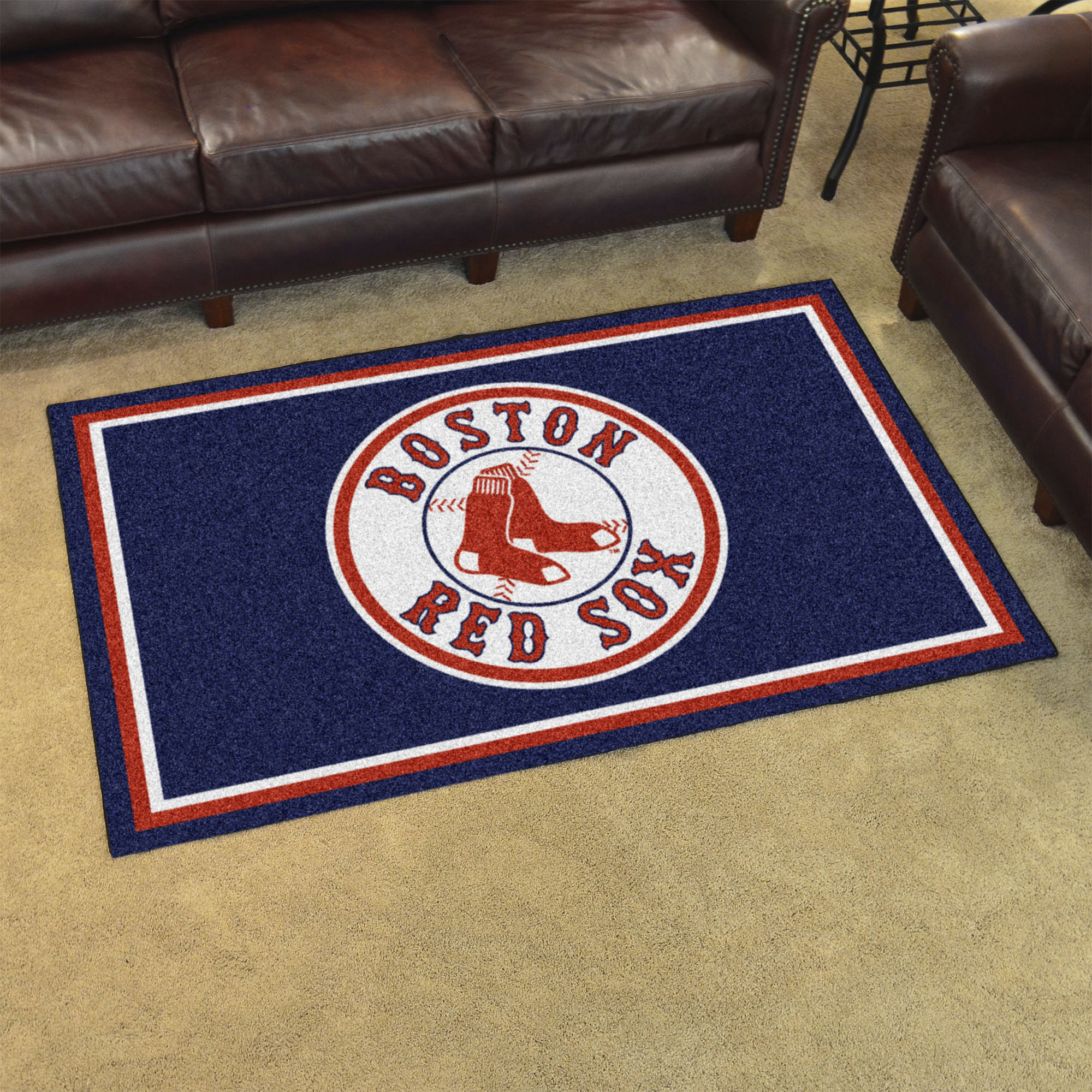 Boston Red Soxs Area Rug - 4 x 6 Nylon
