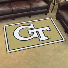 Georgia Tech Yellow Jackets Area Rug - 4' x 6' Nylon