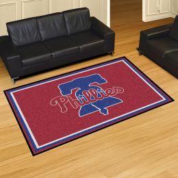 Philadelphia Phillies Area Rug â€“ Nylon 5 x 8