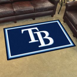 Tampa Bay Rays Area Rug - 4 x 6 Nylon