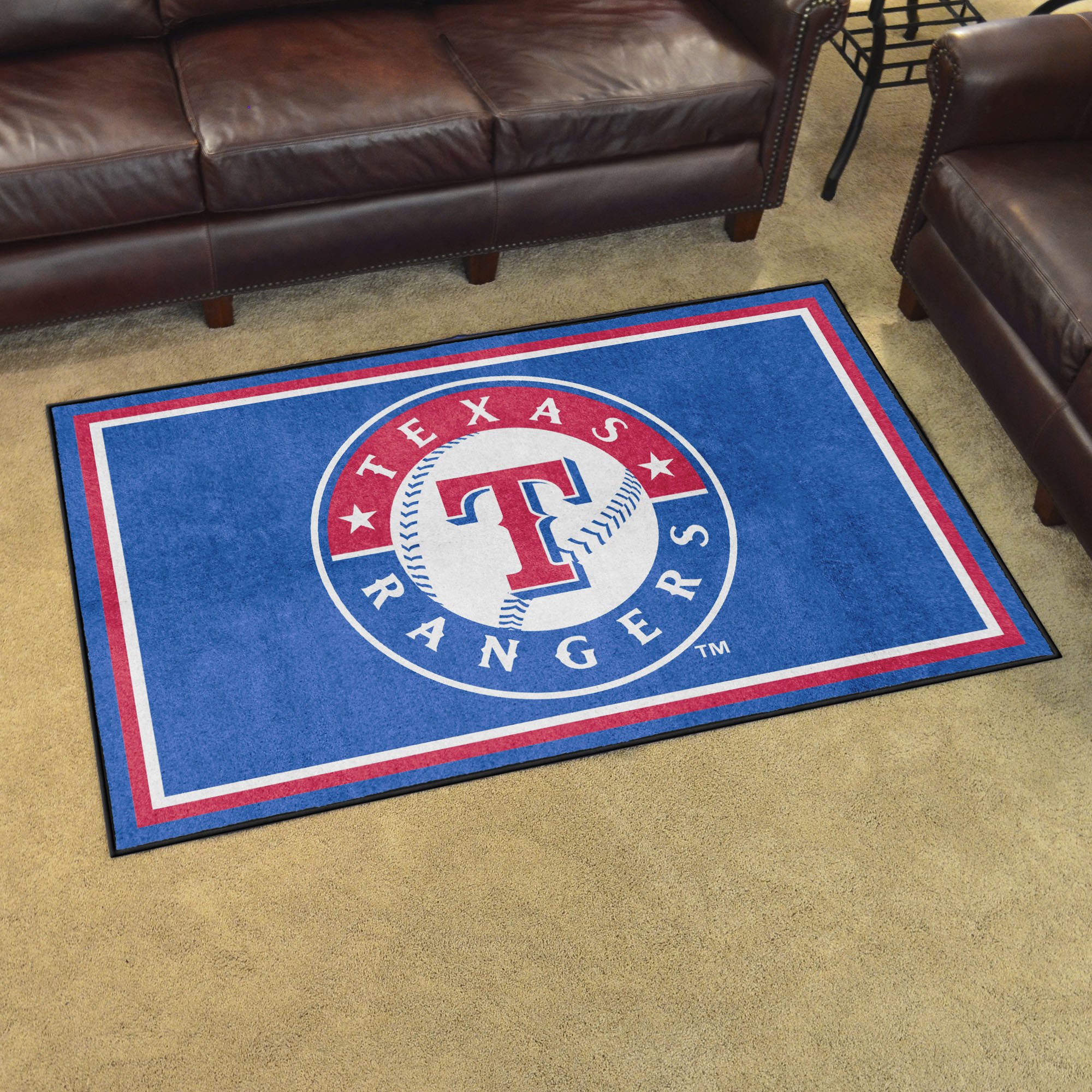 Texas Rangers Area Rug - 4 x 6 Nylon