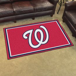 Washington Nationals Area Rug - 4 x 6 Nylon