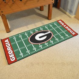 Georgia Bulldogs Field Runner Mat - Nylon 30" x 72"