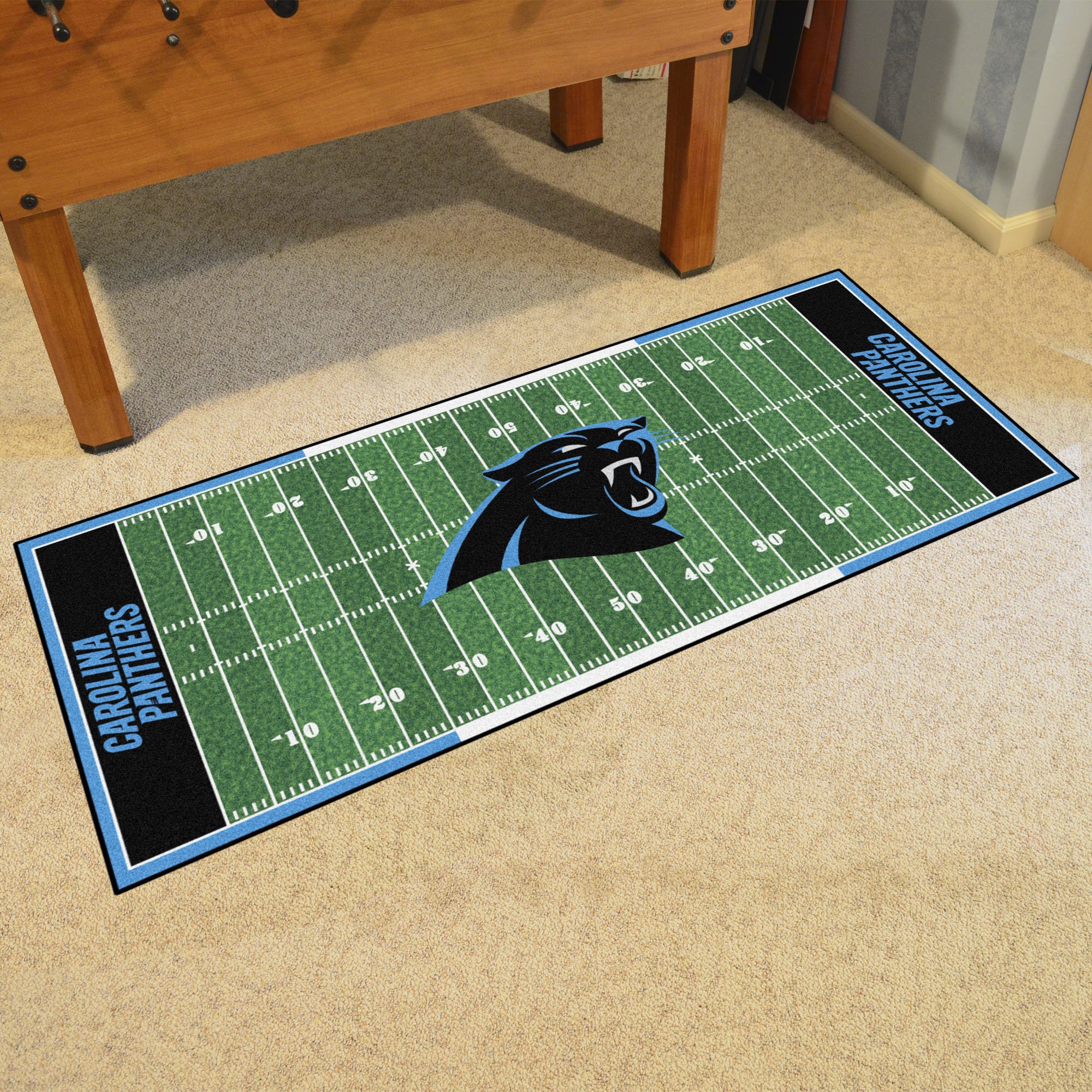 Panthers Field runner Mat - Nylon 30 x 72