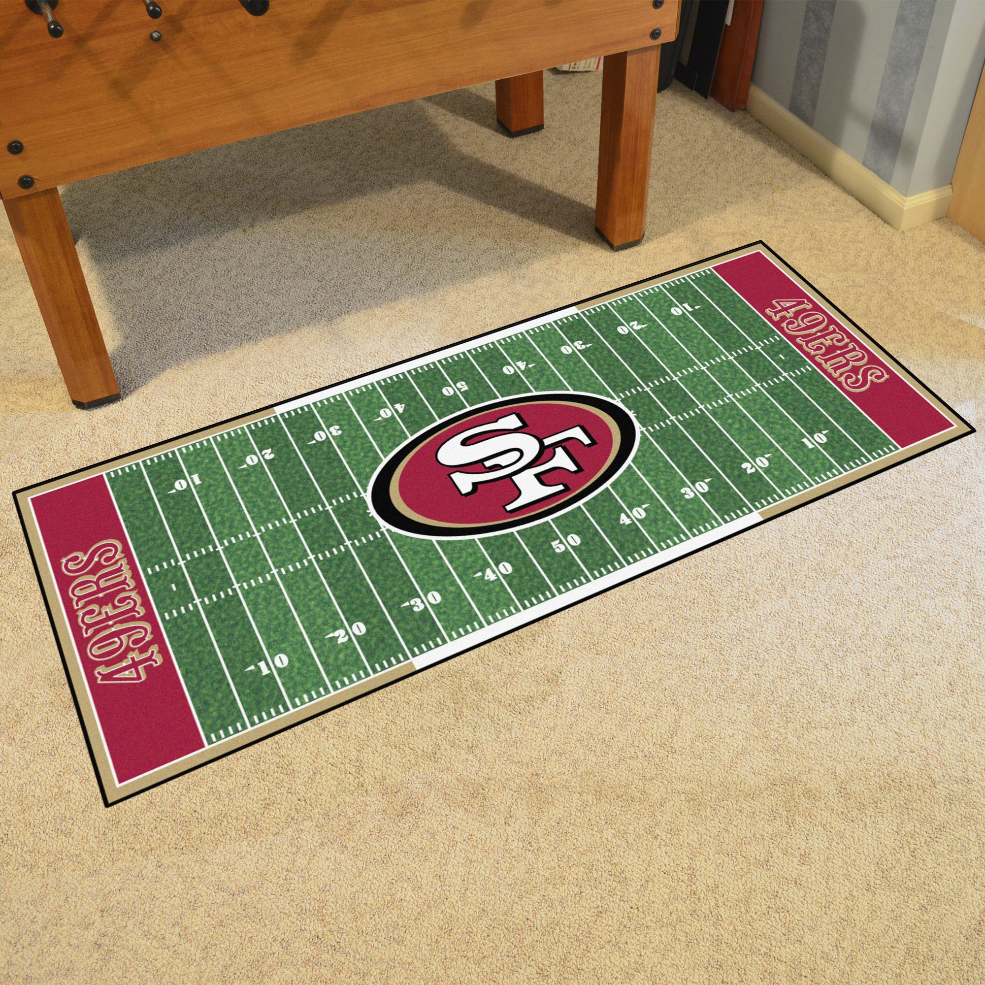 49ers Field runner Mat - Nylon 30 x 72