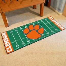 Clemson Tigers Field Runner Mat - Nylon 30" x 72"