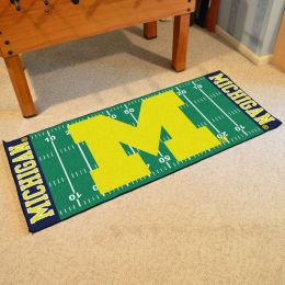 UM Wolverines Field runner Mat - Nylon 30 x 72