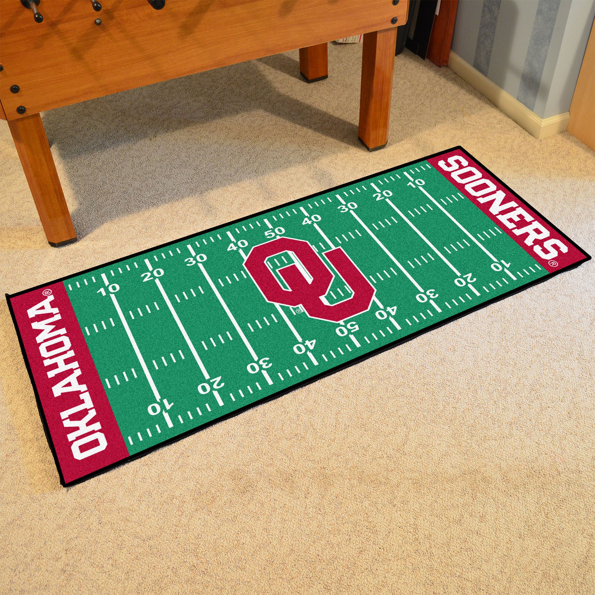 OU Sooners Field runner Mat - Nylon 30 x 72