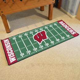 Wisconsin Badgers Field Runner Mat - Nylon 30" x 72"