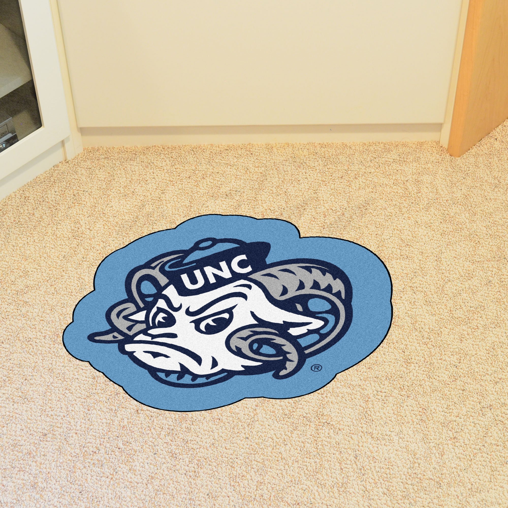 Carolina Rameses Logo Mascot Area Rug - Nylon