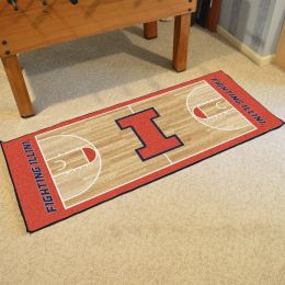 University of Illinois Nylon Sports  Basketball Runner Mat