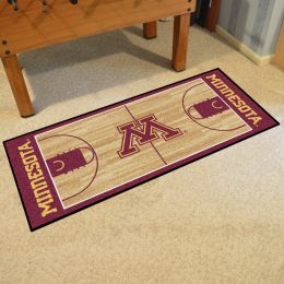 U of M Golden Gophers Basketball Court Runner Mat - 30 x 72