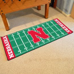 UNL Cornhuskers Field Runner Mat - Nylon 30 x 72