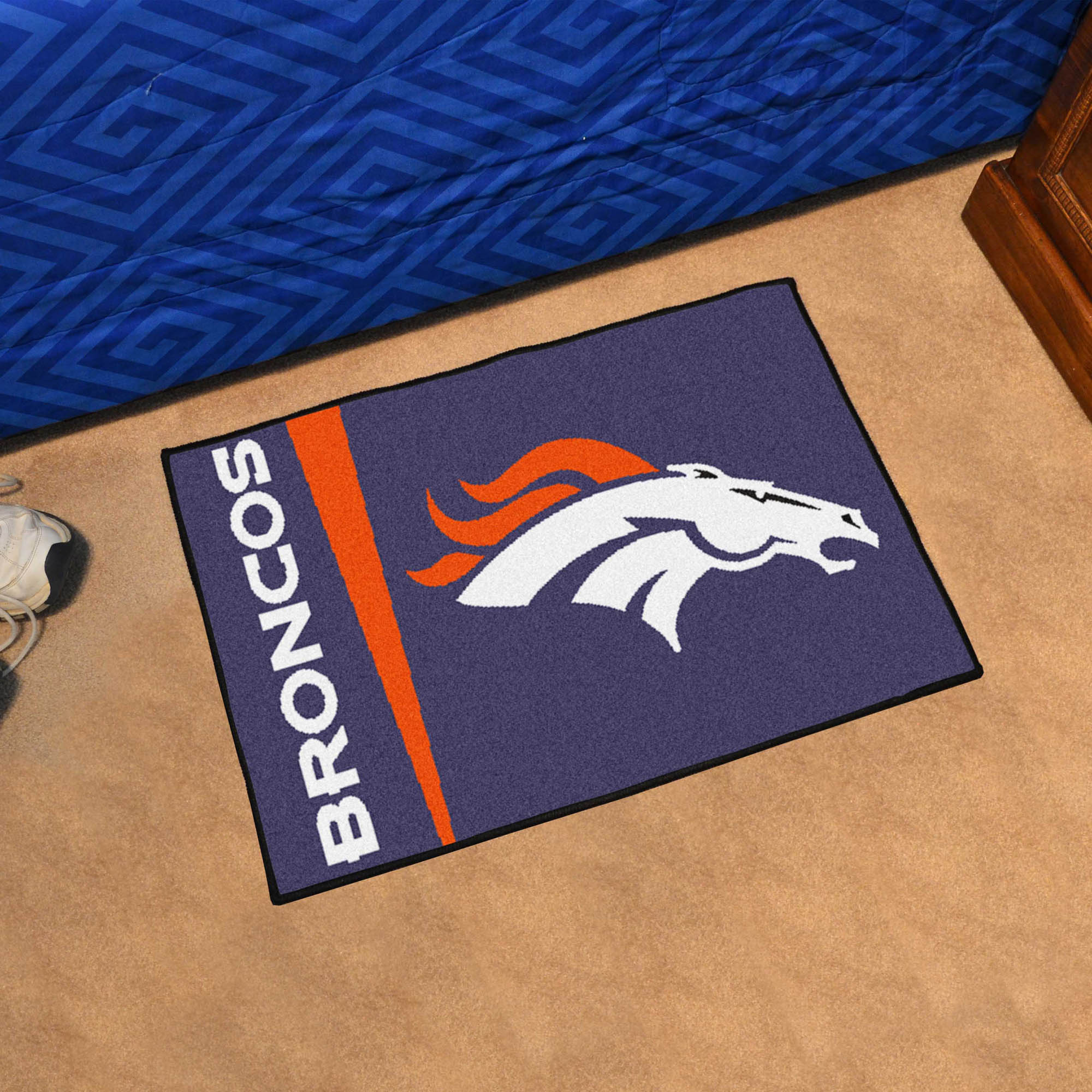 Broncos Uniform Inspired Starter Doormat - 19 x 30