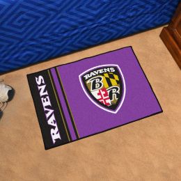 Baltimore Ravens Uniform Inspired Doormat â€“ 19 x 30