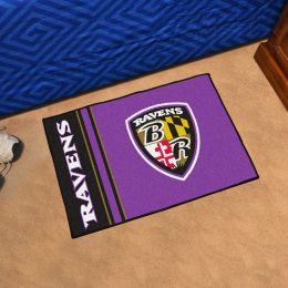 Baltimore Ravens Uniform Inspired Doormat â€“ 19 x 30