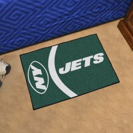 Jets Uniform Inspired Starter Doormat - 19 x 30