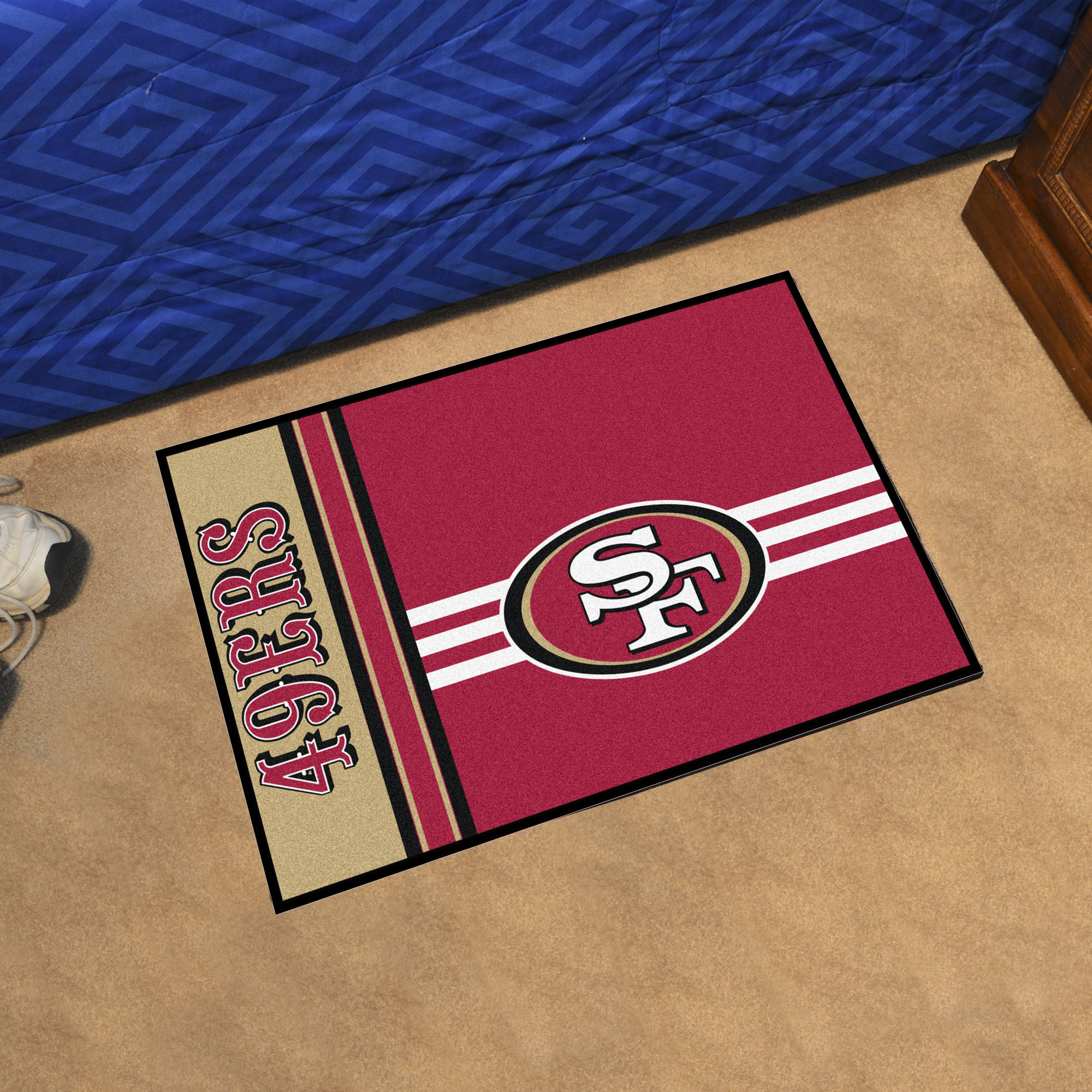 49ers Uniform Inspired Starter Doormat - 19 x 30