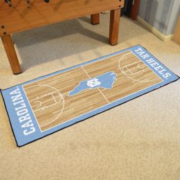 UNC Basketball Court Runner Mat - Nylon 30" x 72"