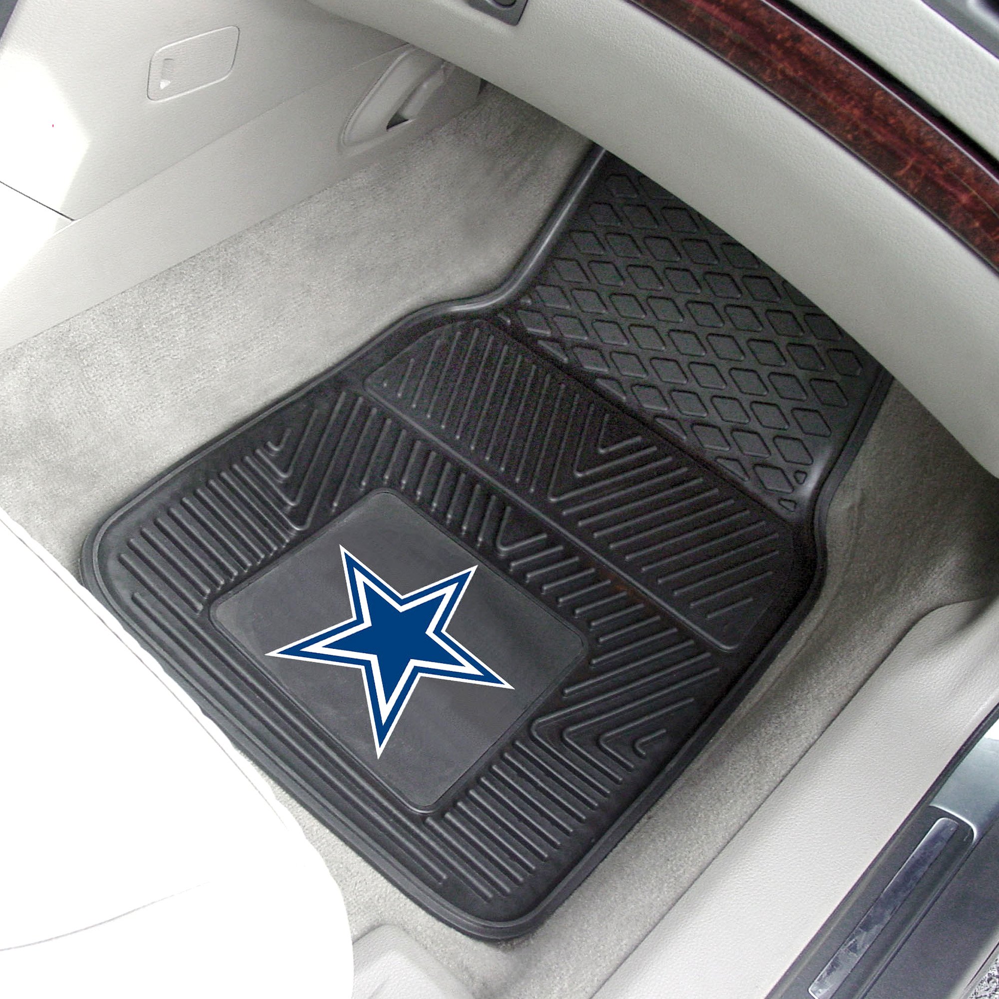 Dallas Cowboys 2pc Vinyl Car Floor Mats - 18 x 27