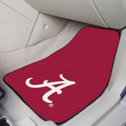 Alabama Crimson Tide 2pc Carpet Floor Mat Set - Nylon & Vinyl