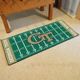 GT Yellow Jackets Field runner Mat - Nylon 30 x 72