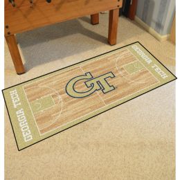 GT Yellow Jackets Basketball Court runner Mat - 30 x 72