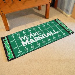 Marshall Thundering Herd Slogan Runner Mat - Nylon 30" x 72"