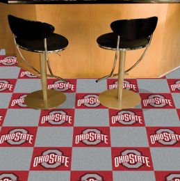 OSU Buckeyes Team Carpet Tiles - 45 sq ft