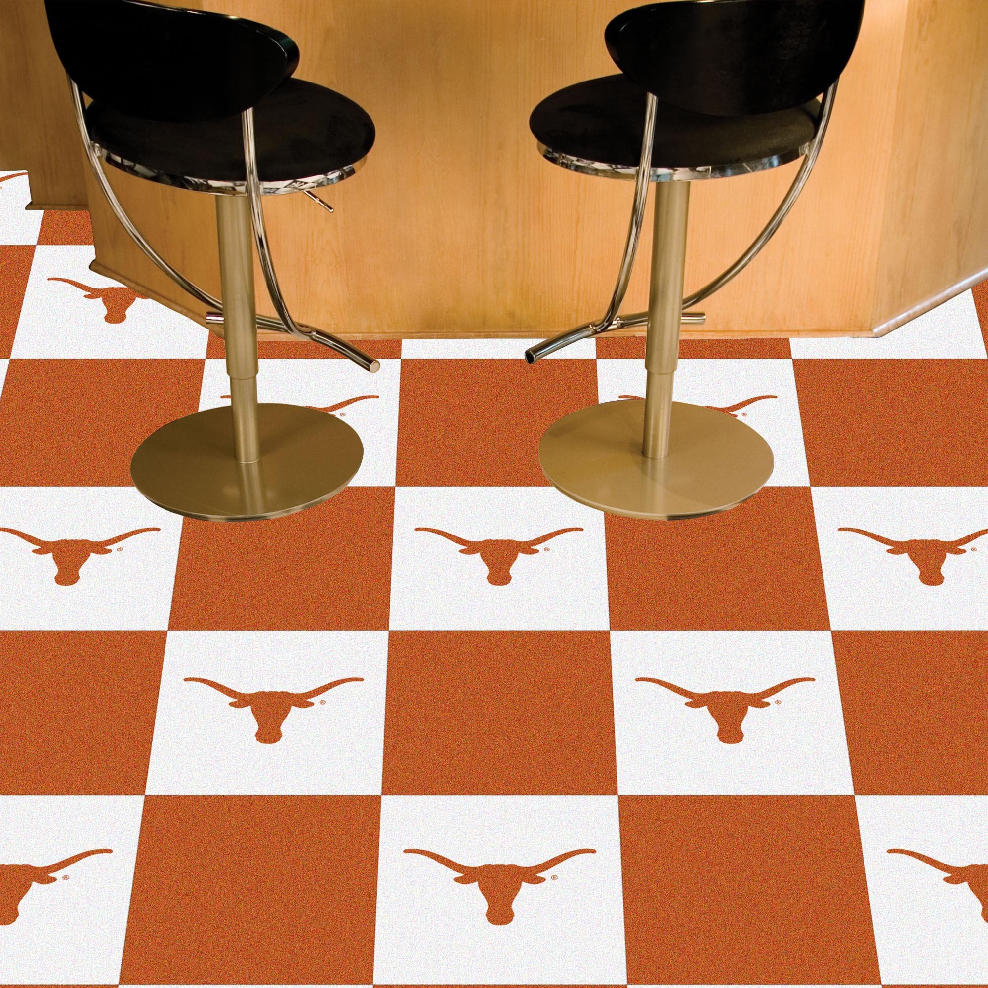 UT Longhorns Team Carpet Tiles - 45 sq ft