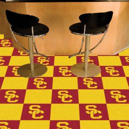 USC Trojans Team Carpet Tiles - 45 sq ft