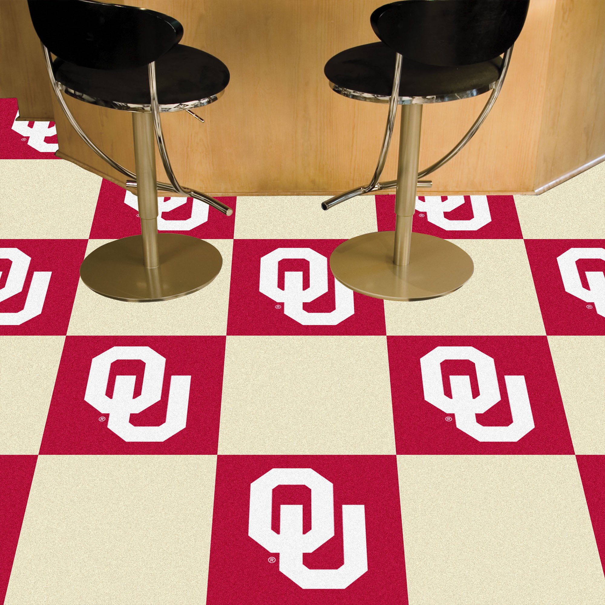 OU Sooners Team Carpet Tiles - 45 sq ft