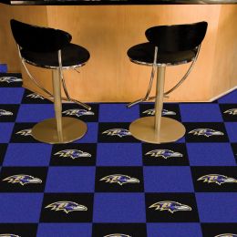 Ravens Team Carpet Tiles - 45 sq ft